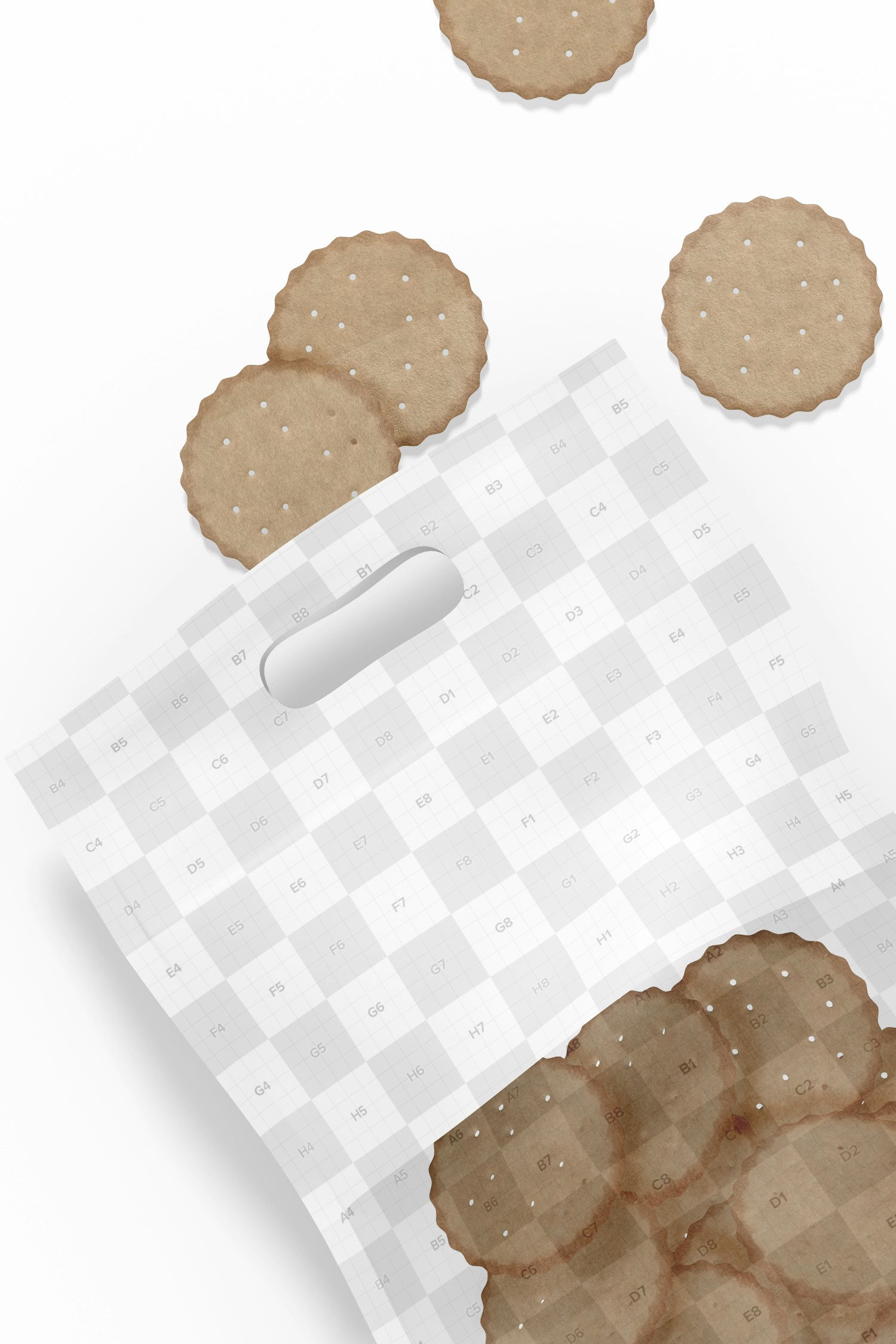 Clear Pouch Bag Mockup, Close Up Clear Pouch Bag Mockup, Close Up