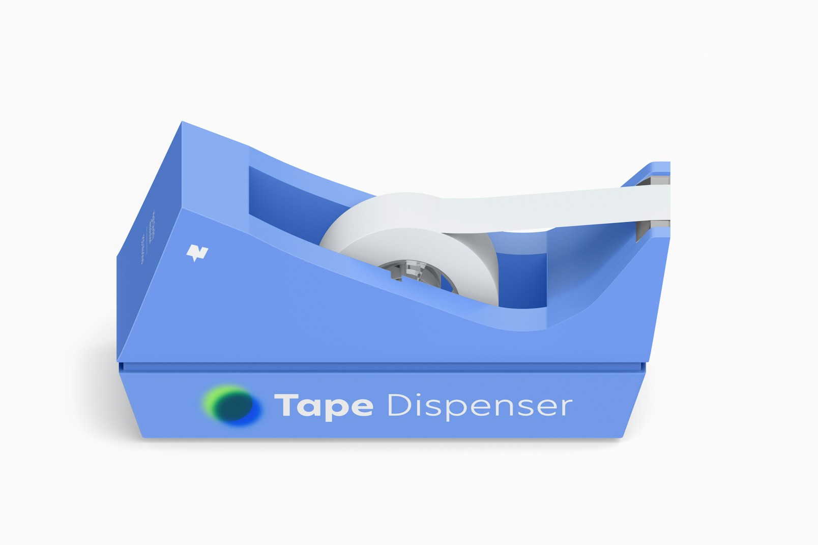Tape Dispenser Mockup, Isometric View
