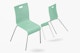 Metal Dining Chairs Mockup, Floating