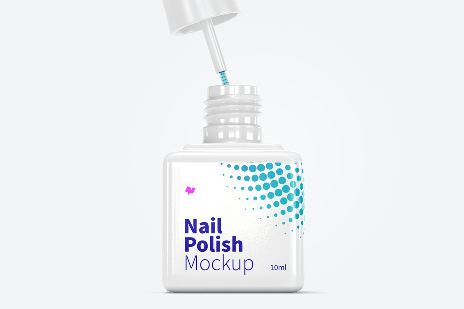 Nail Polish Bottle Mockup, Close Up