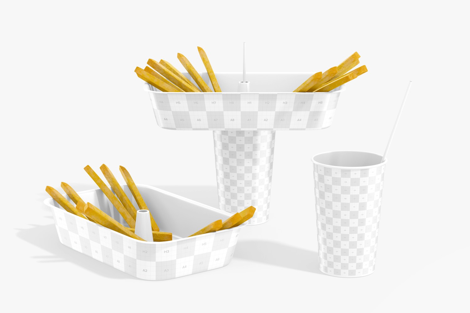 Cup with Tray Mockup