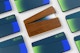 Wooden Business Card Holders Mockup, Mosaic