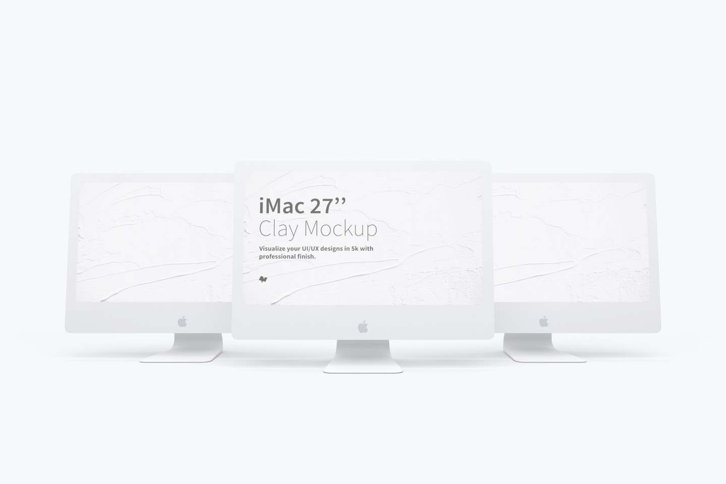Clay iMac 27” Mockup 02