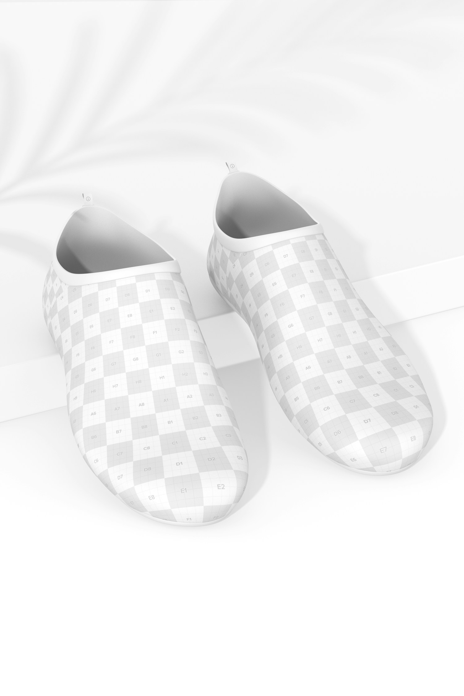 Water Shoes Mockup, Leaned
