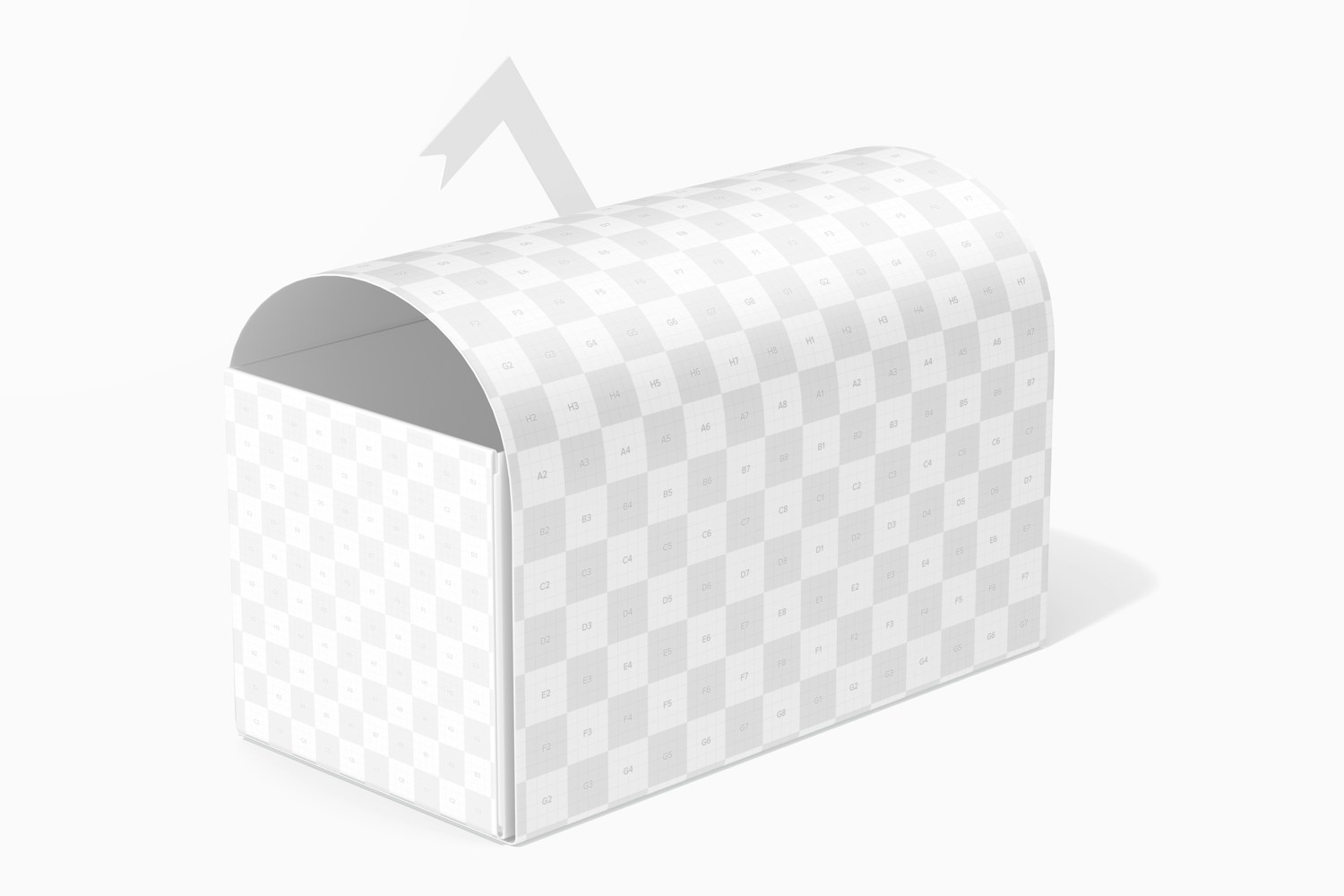 Mailbox Candy Box Mockup, Left View