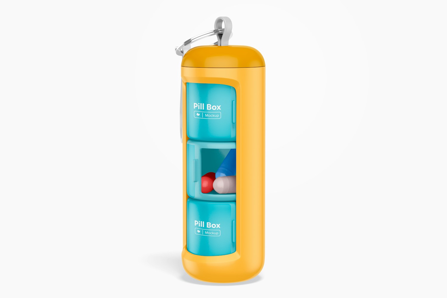 Pill Box Keychain Mockup Pill Box Keychain Mockup