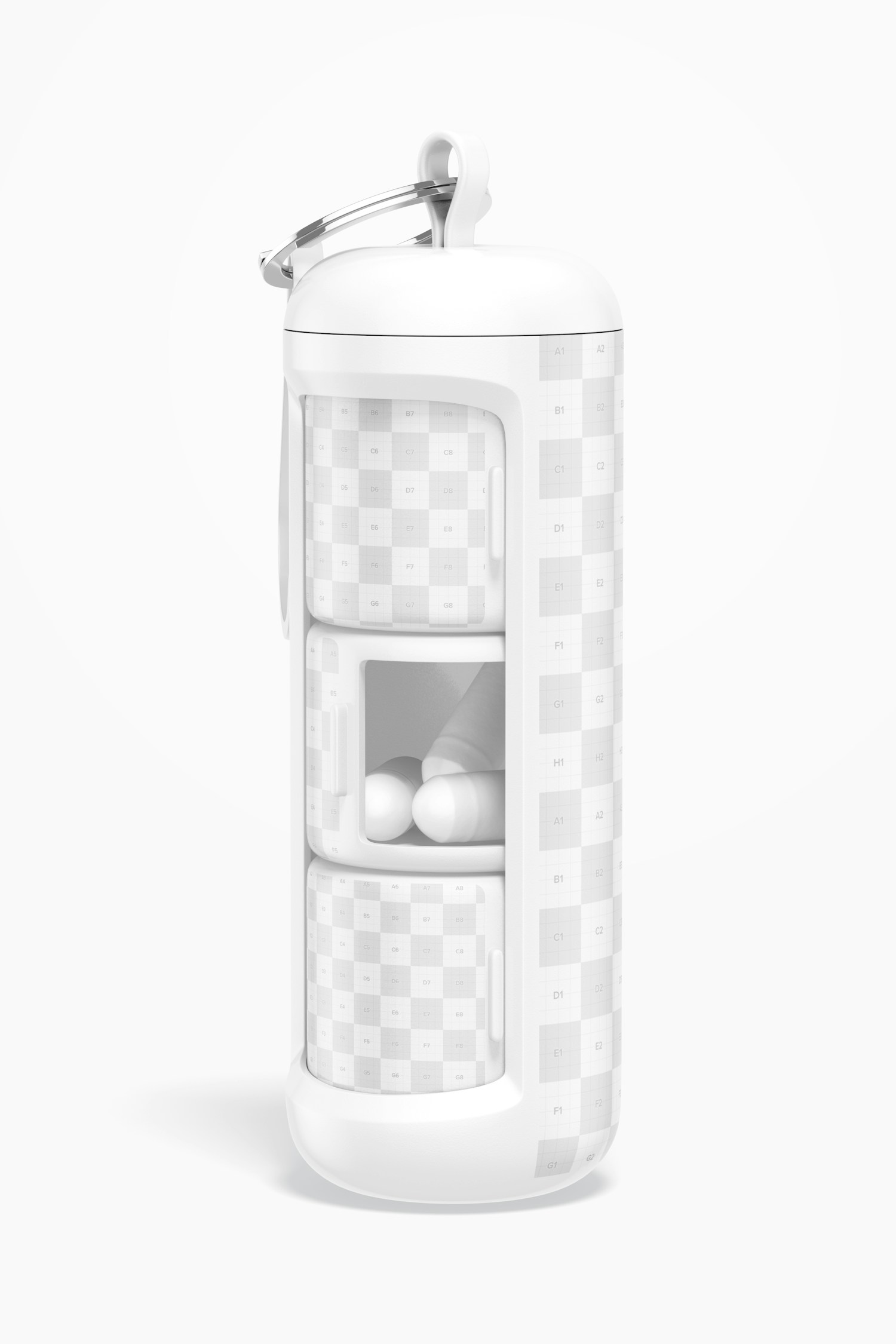 Pill Box Keychain Mockup Pill Box Keychain Mockup