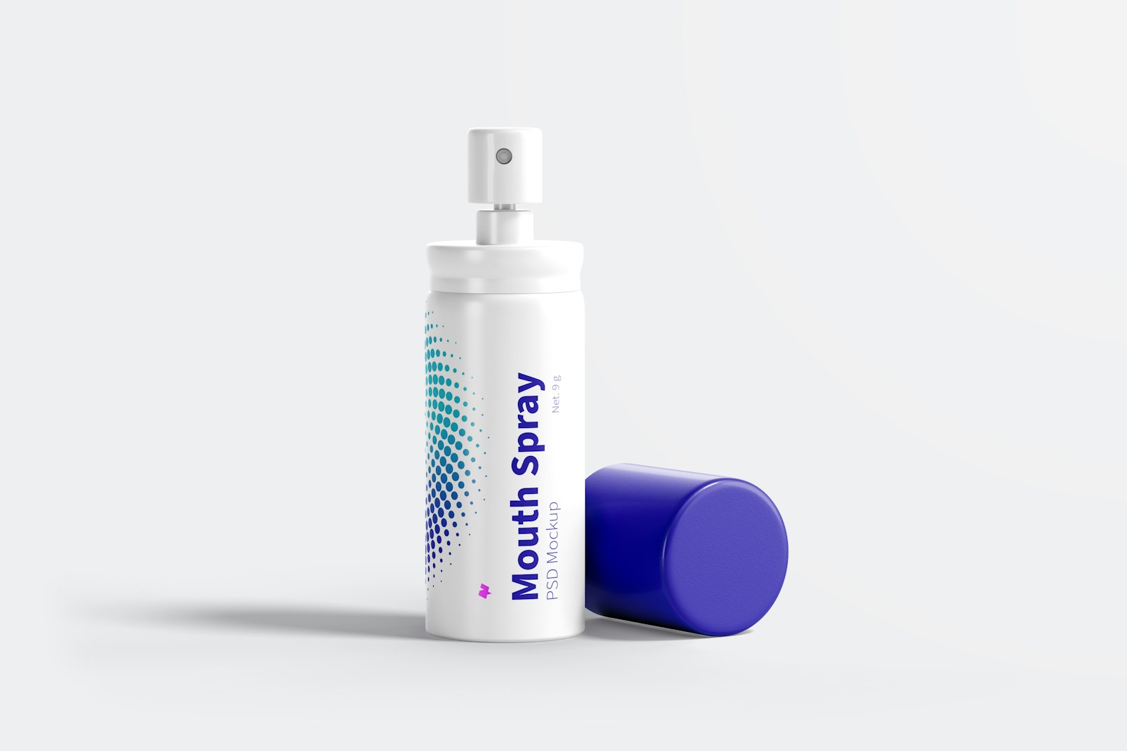 Mouth Spray Mockup, Front View