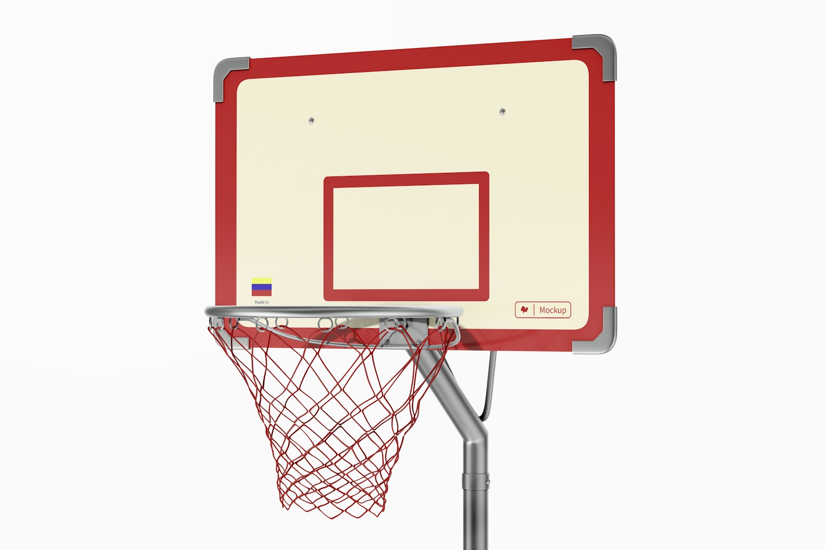 Basketball Hoop Mockup, Close Up