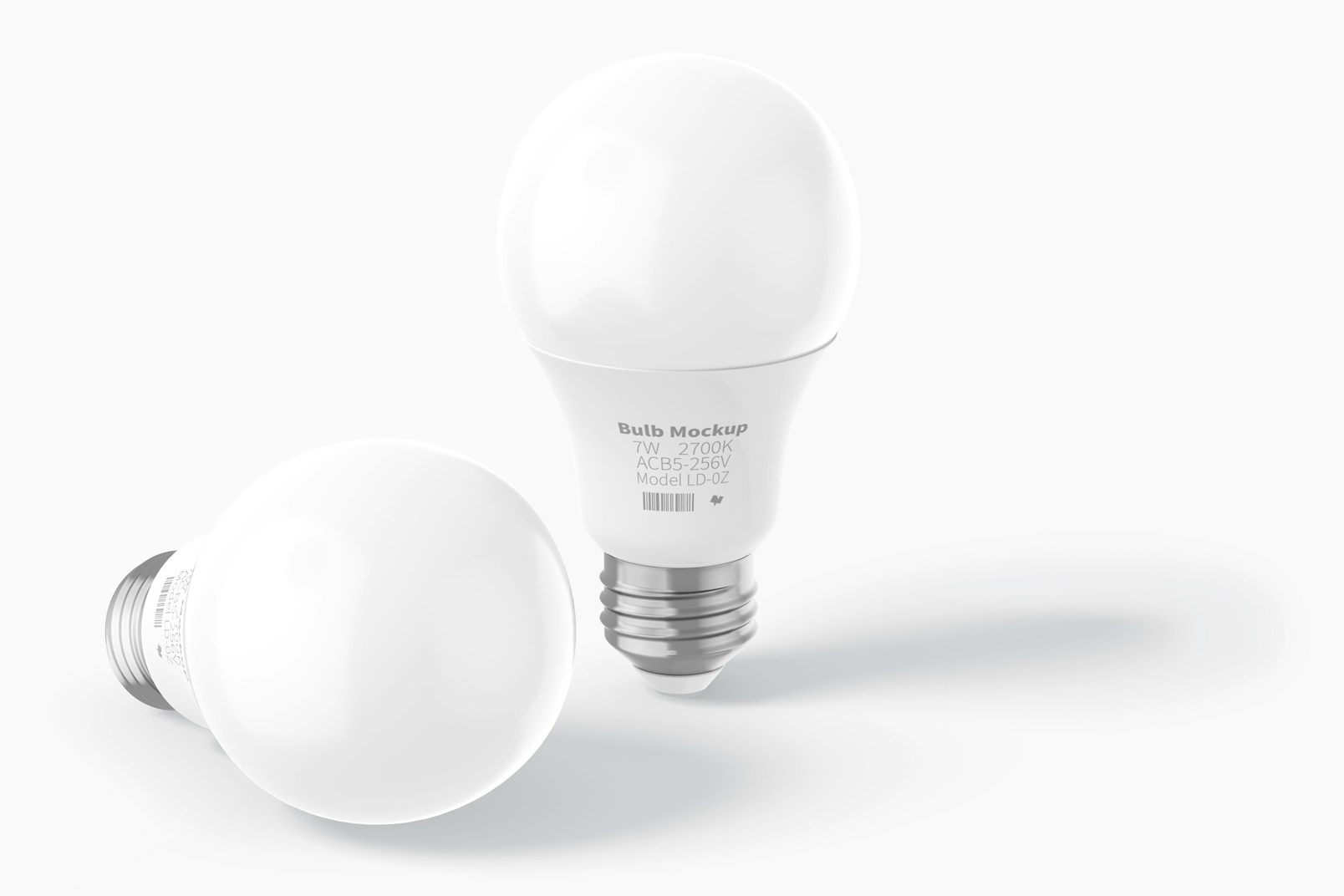 Bulb Mockup, Standing and Dropped