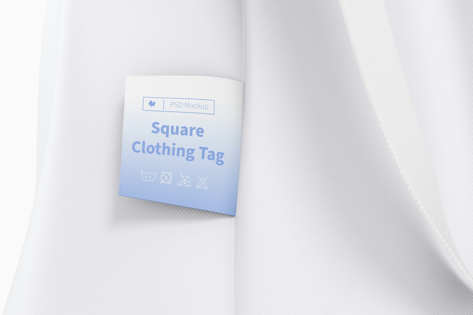 Square Clothing Tag Mockup