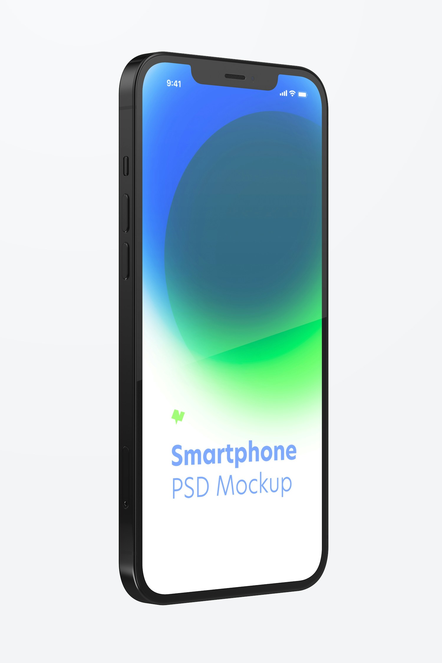 iPhone 12 Mockup, Right Side View