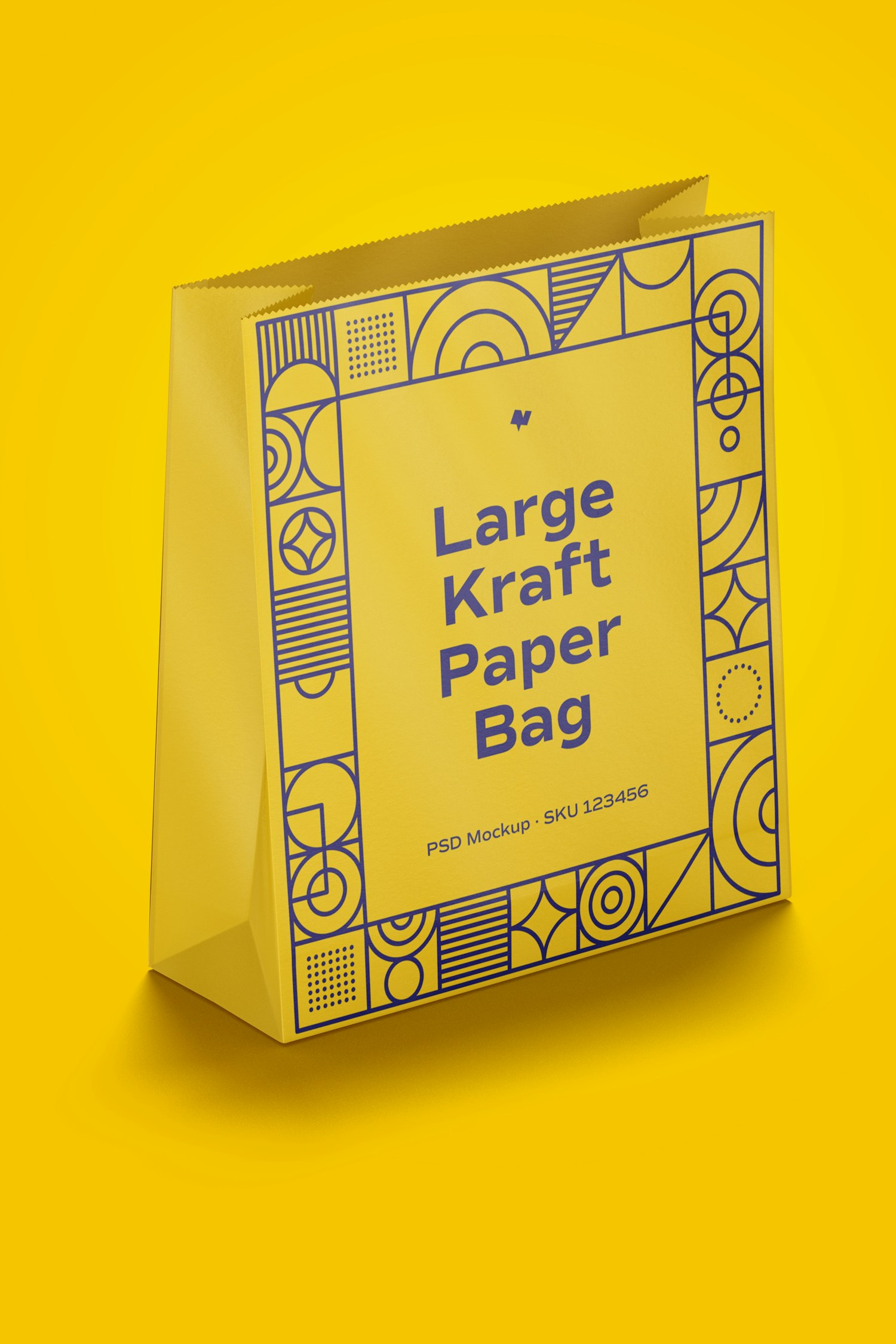 Large Kraft Paper Bag Mockup Large Kraft Paper Bag Mockup