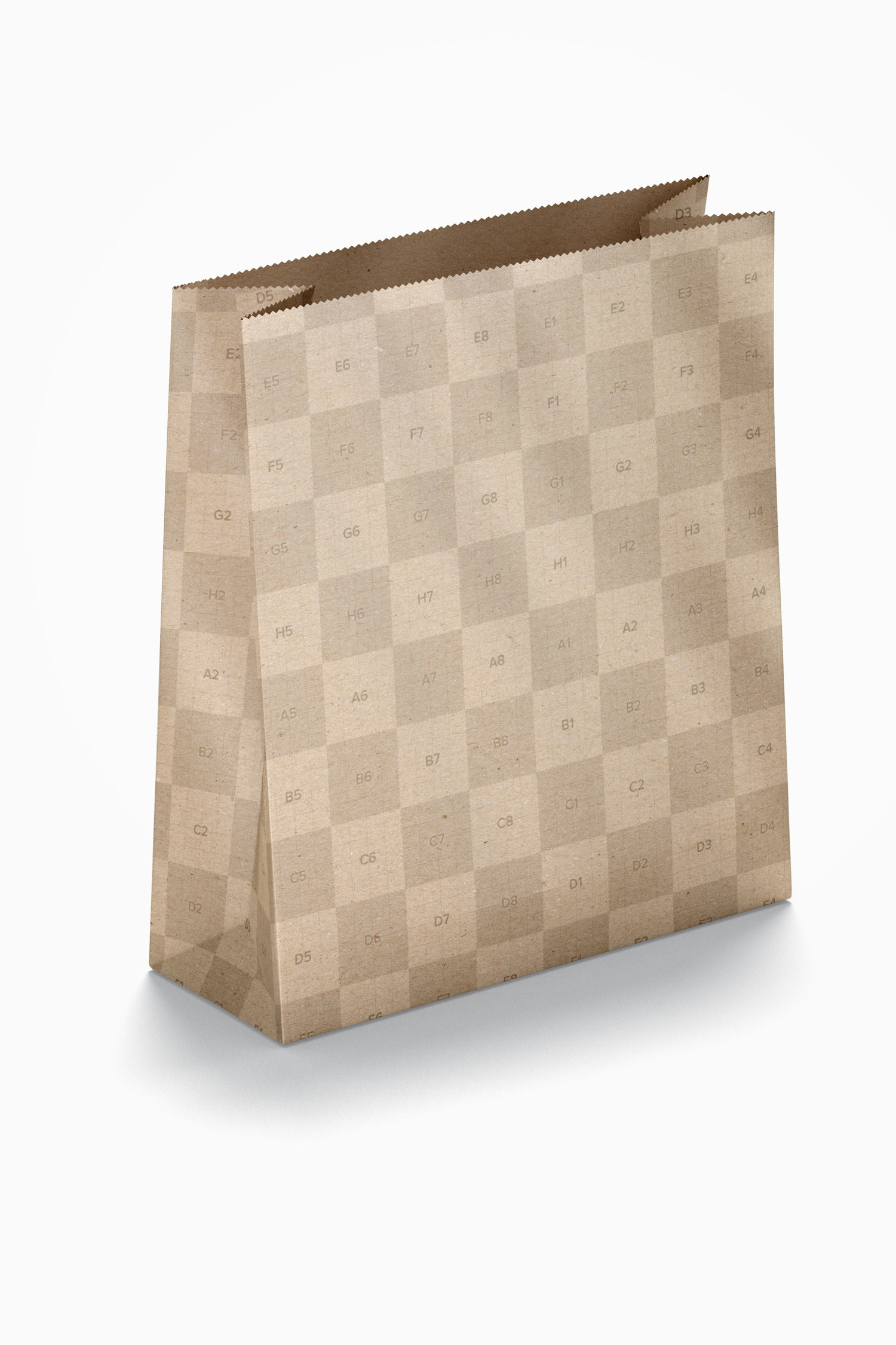 Large Kraft Paper Bag Mockup