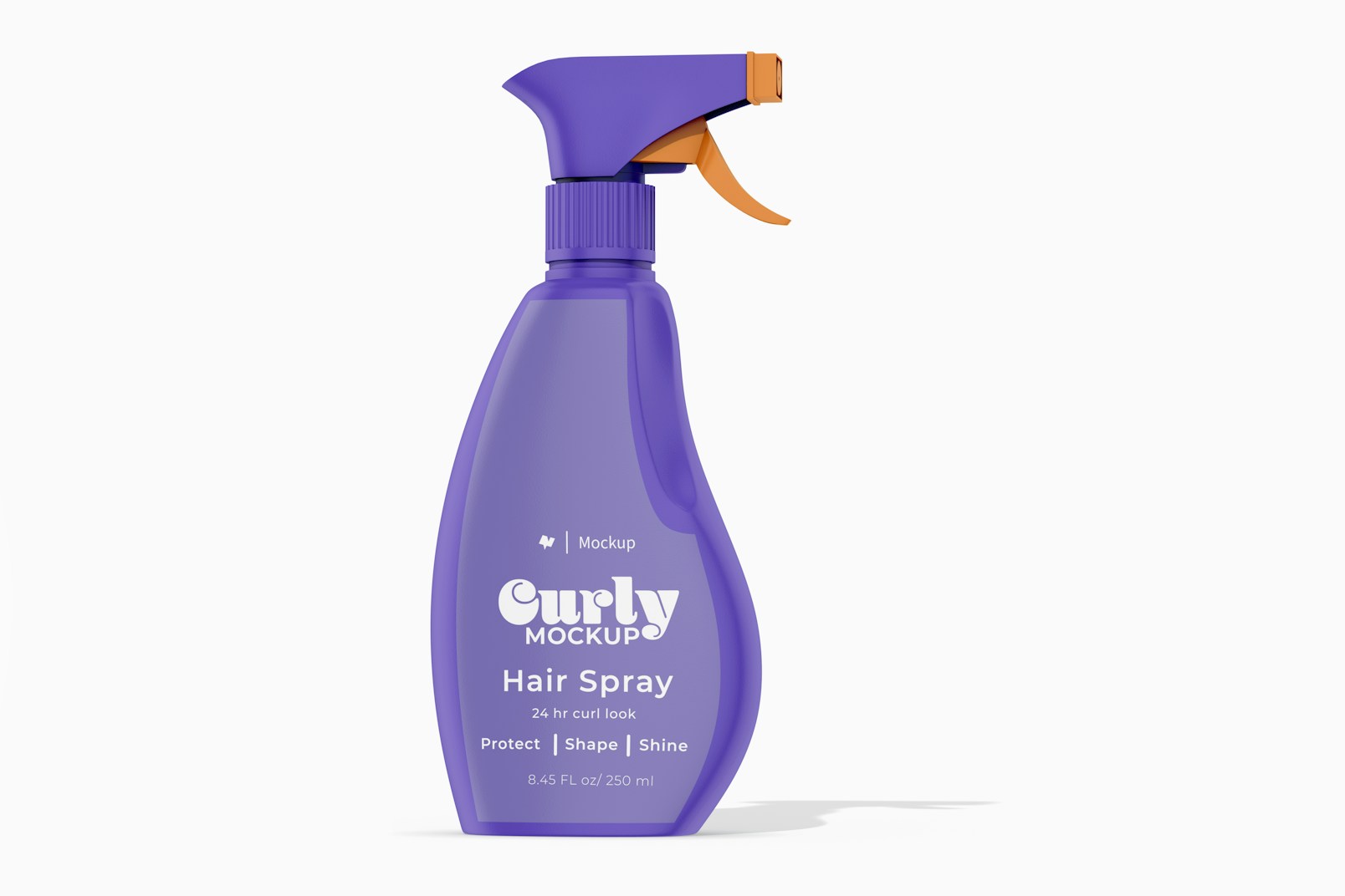 Hair Spray Bottle Mockup