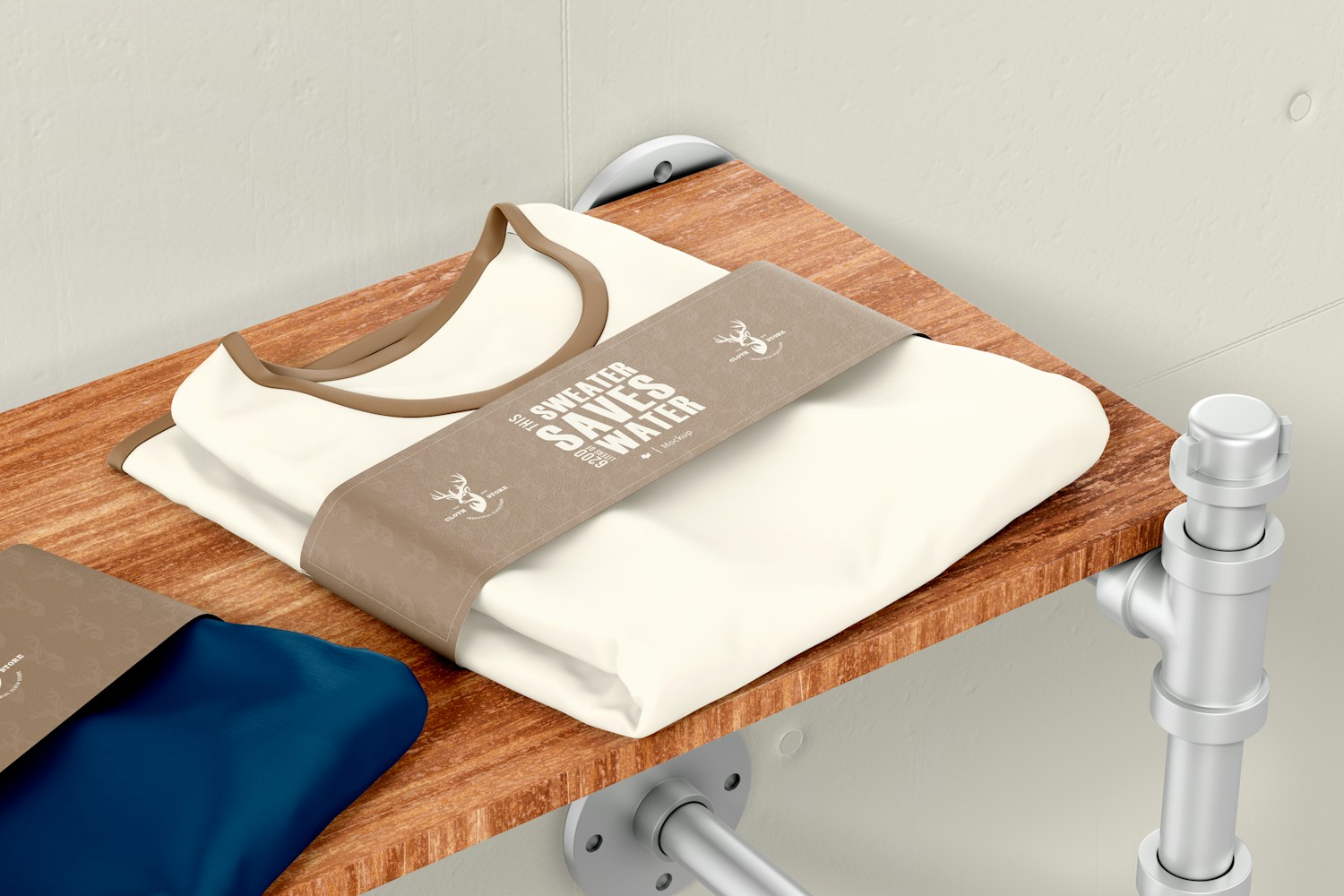 T Shirts with Label Mockup