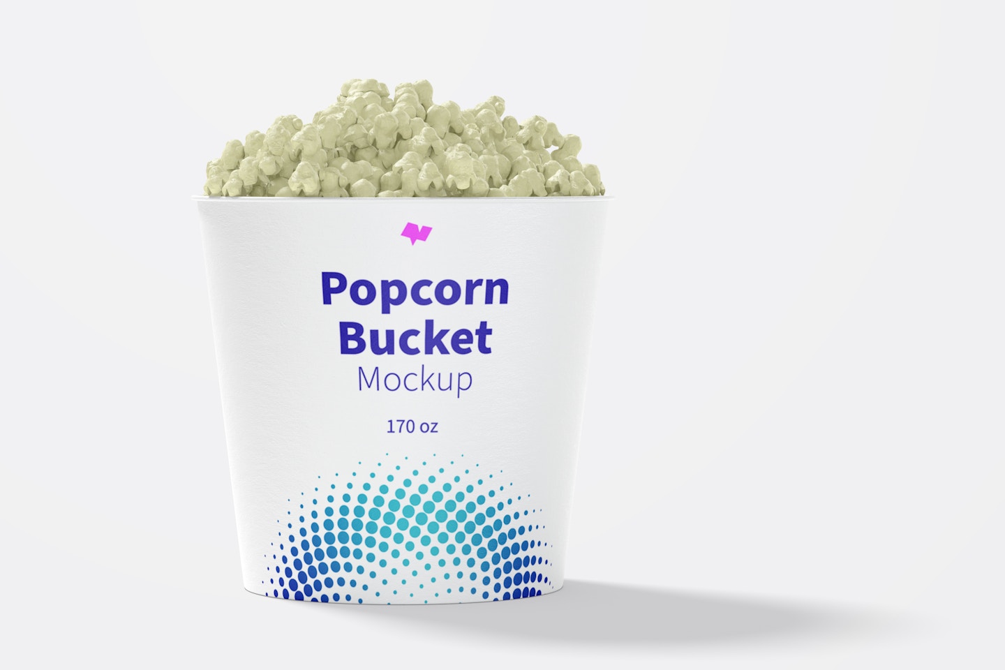 170 oz Popcorn Bucket Mockup