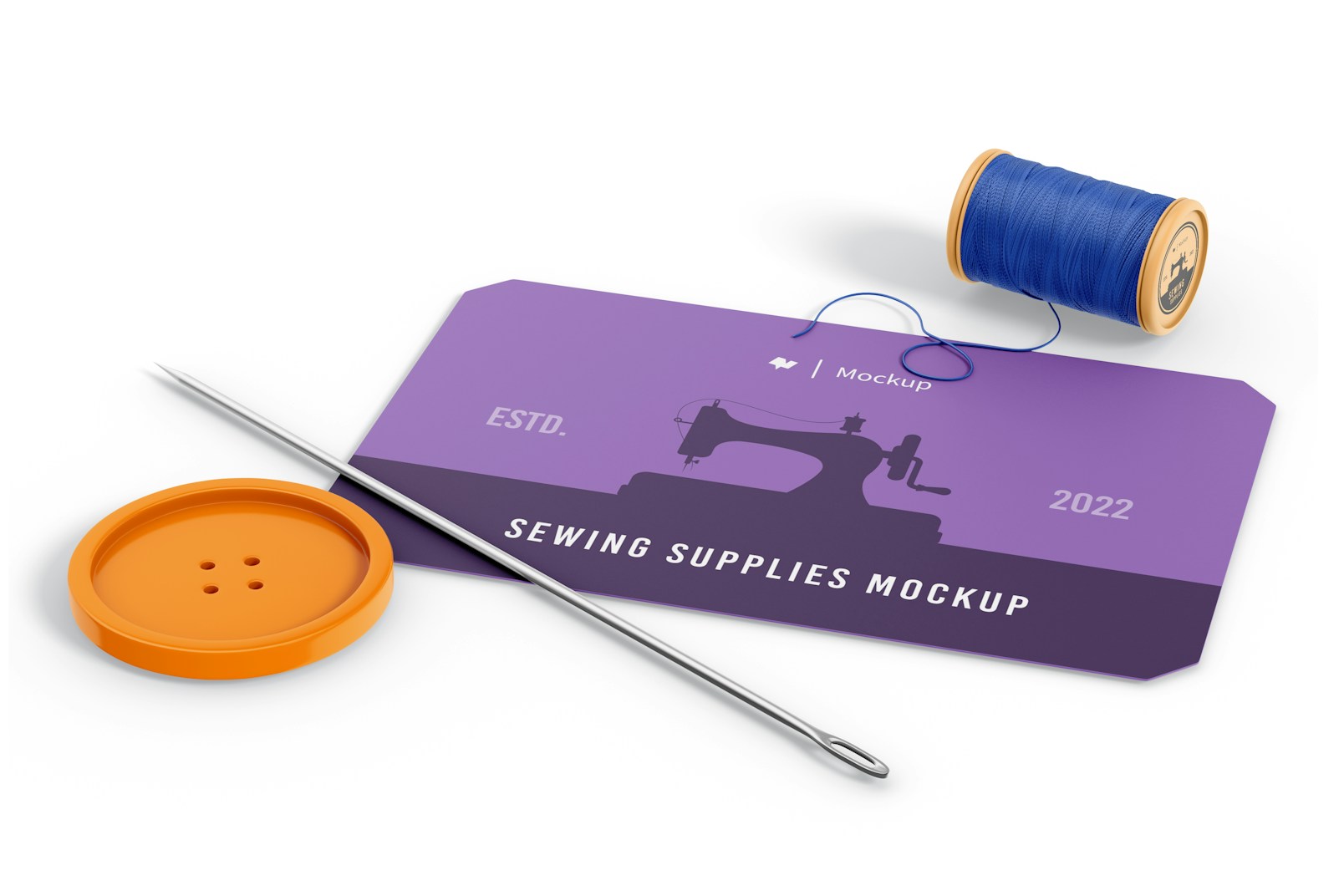 Sewing and Stationery Mockup
