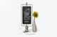 2 Sided Chalkboard on Stand with Flowers Mockup
