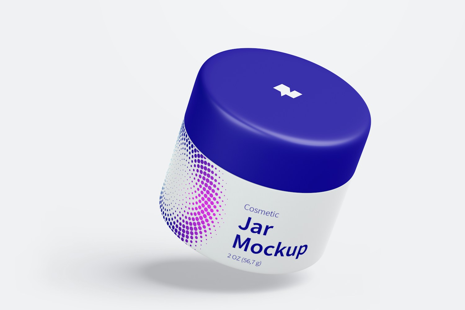 Cosmetic Jar Mockup, Floating