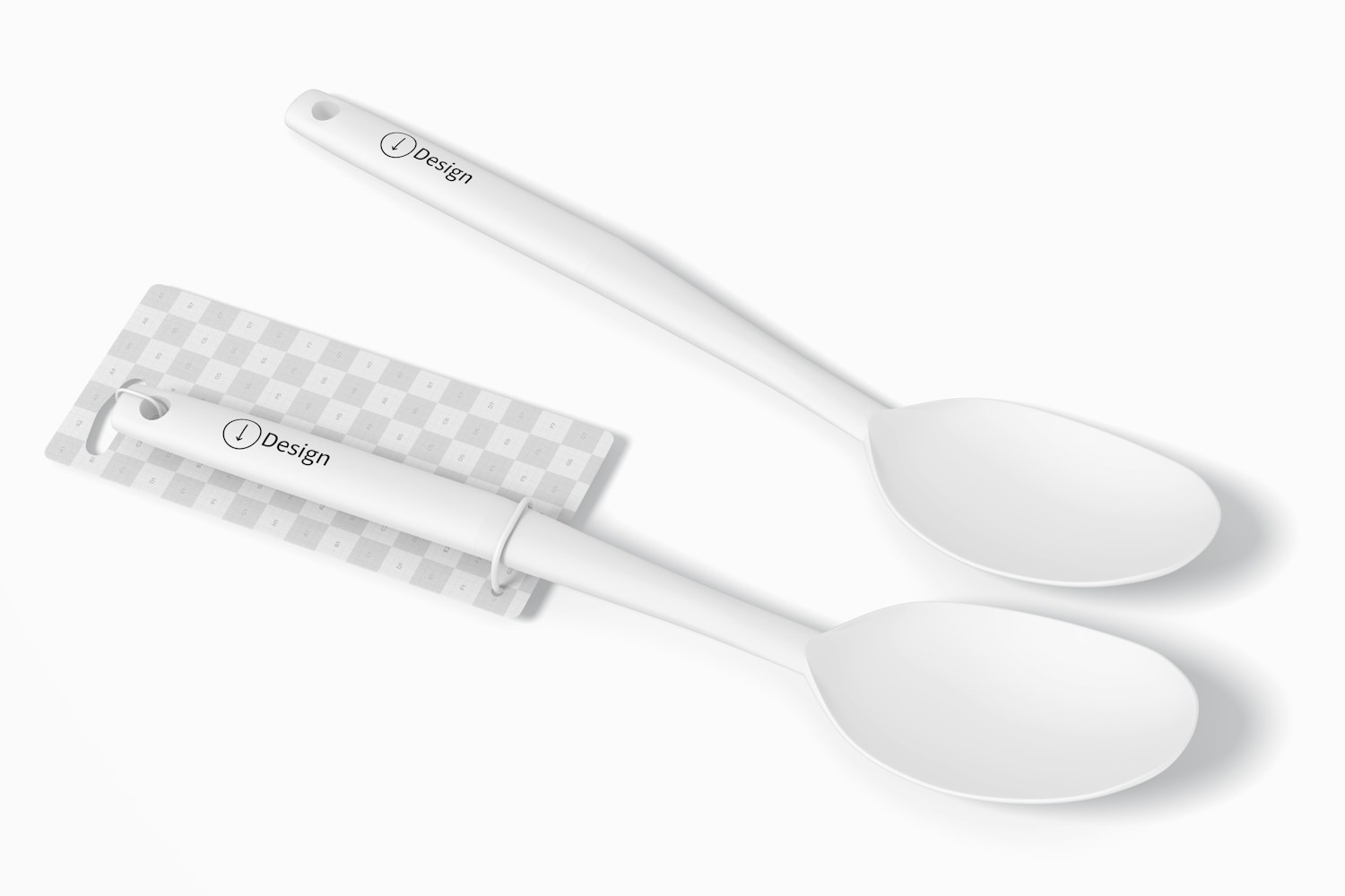 Ladles Mockup, Perspective View
