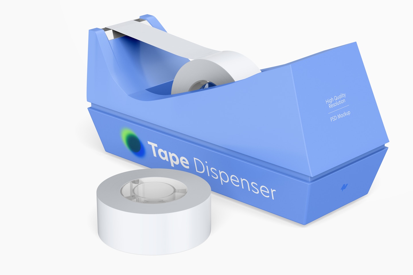 Tape Dispenser Mockup, Back View