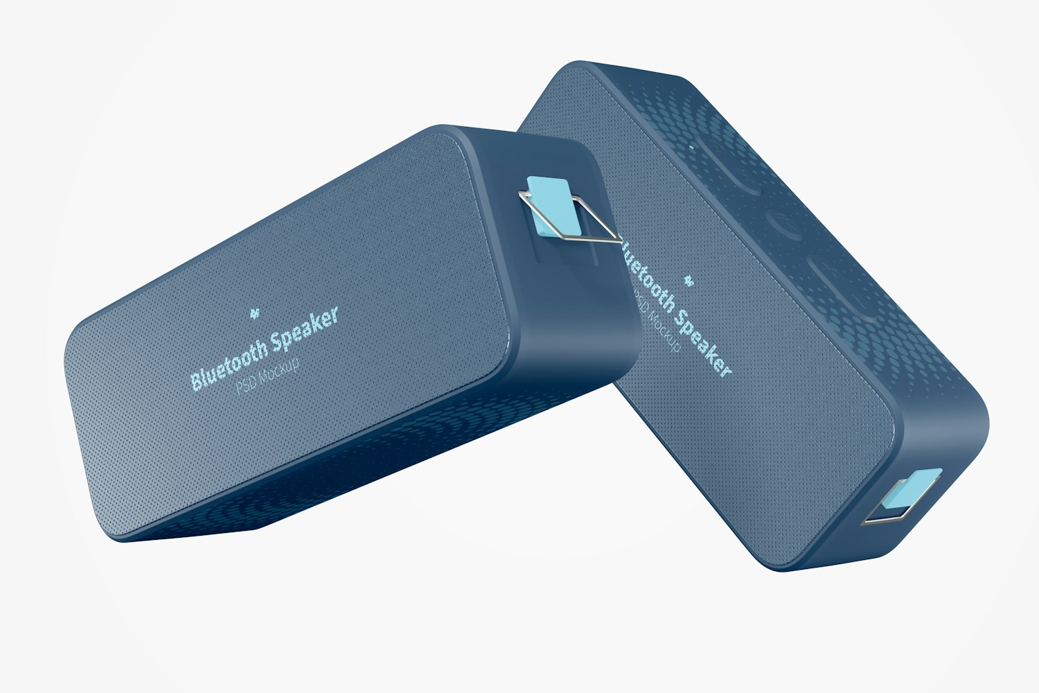 Bluetooth Speakers Mockup, Leaned Bluetooth Speakers Mockup, Leaned