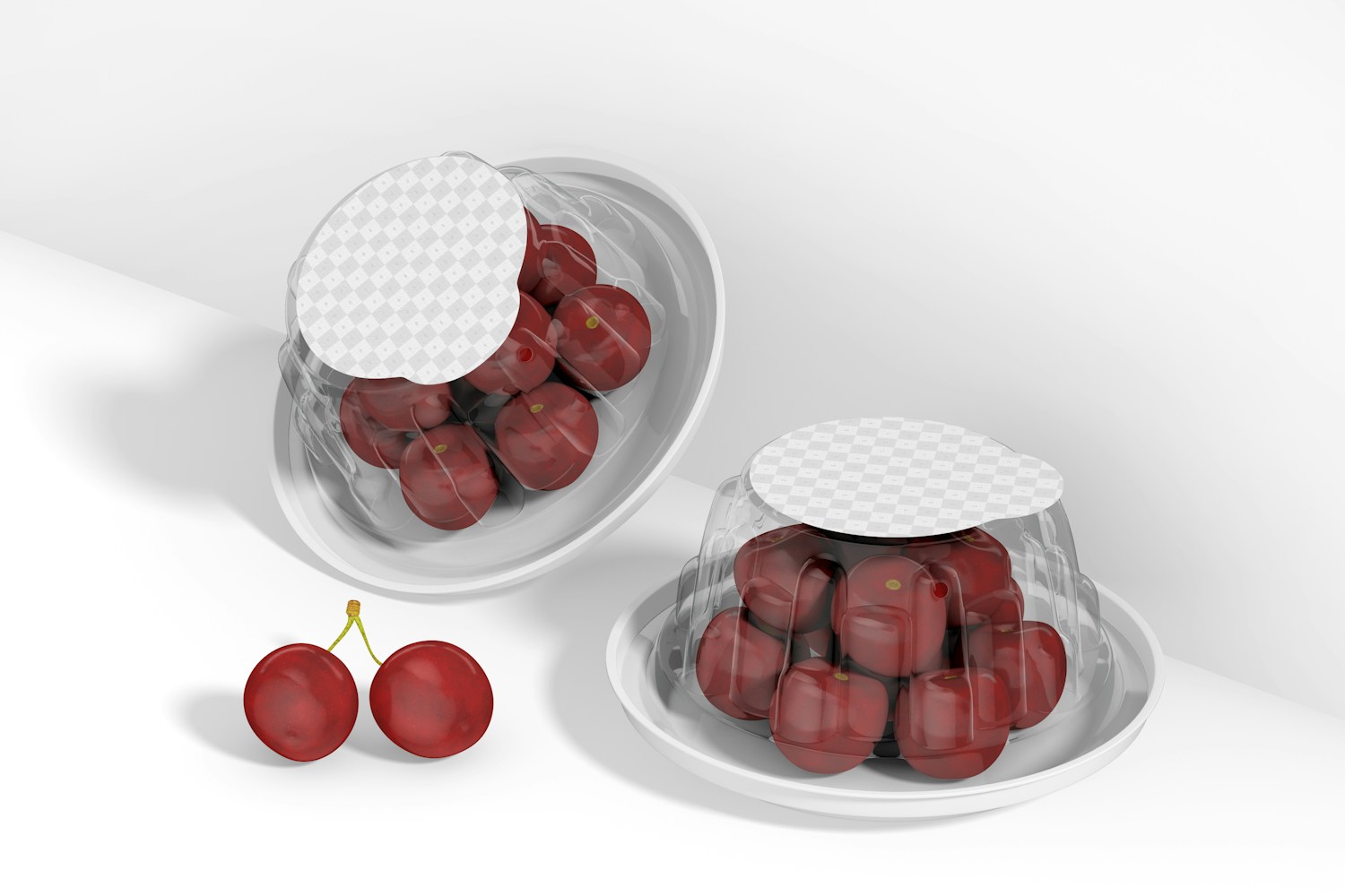 Cherries Boxes Mockup, Right View