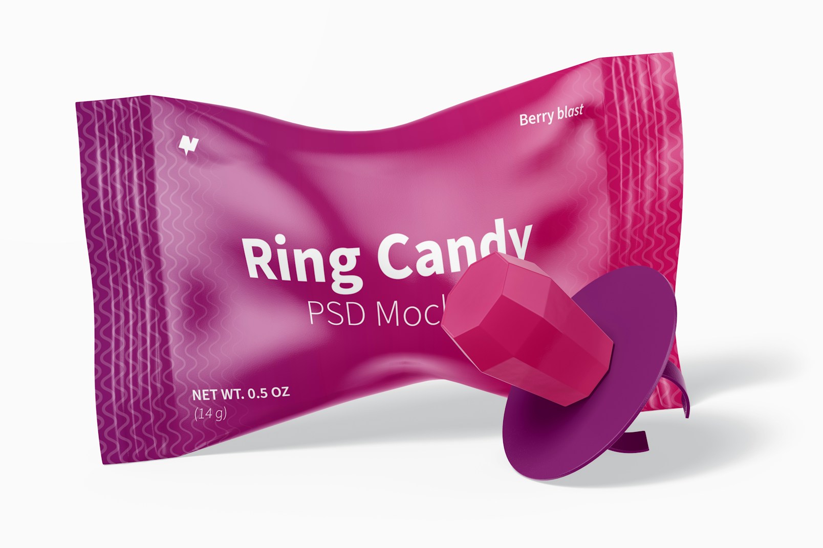 Candy Ring Mockup, Front View