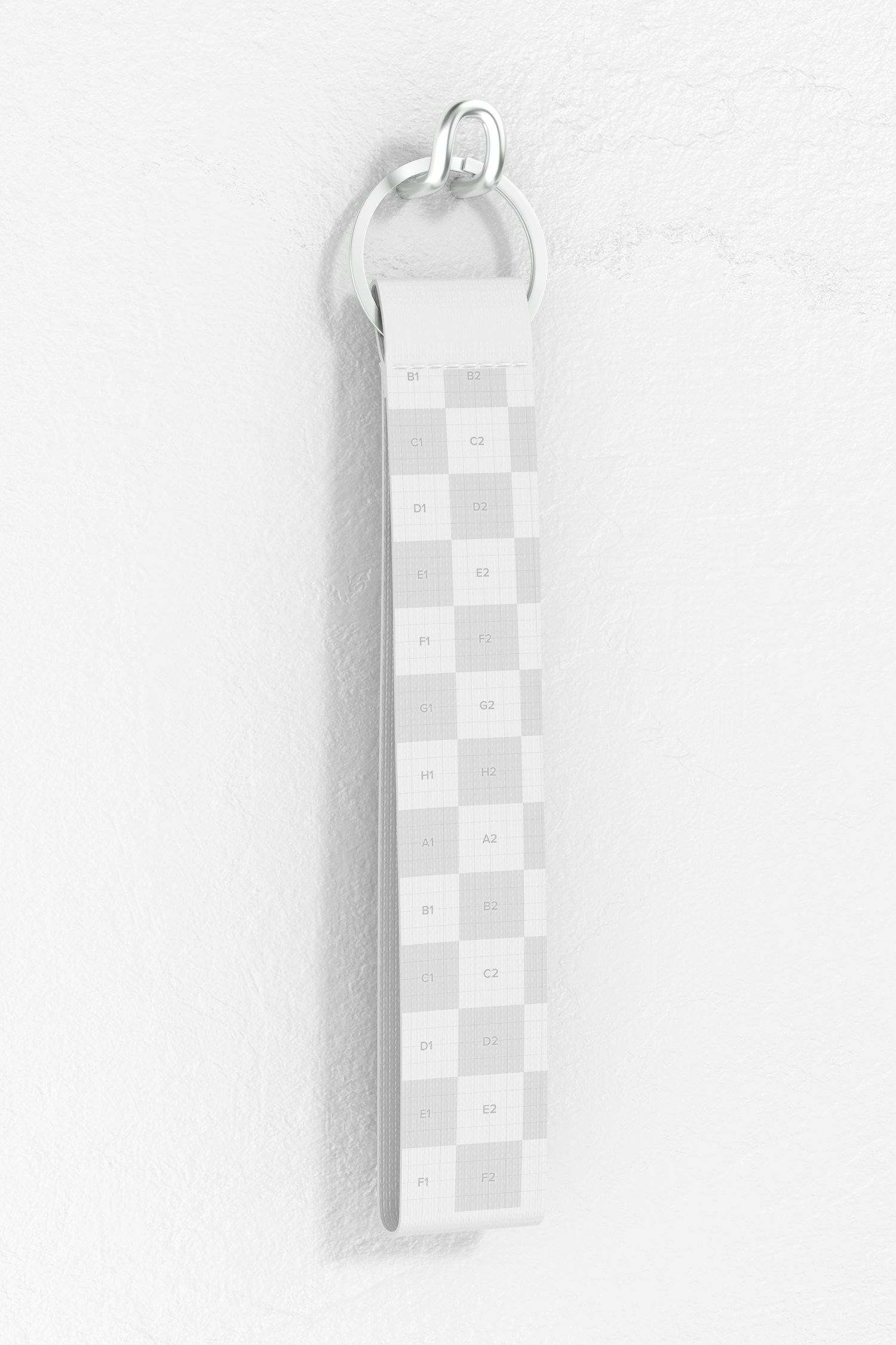 Strap Keychain Mockup, Hanging