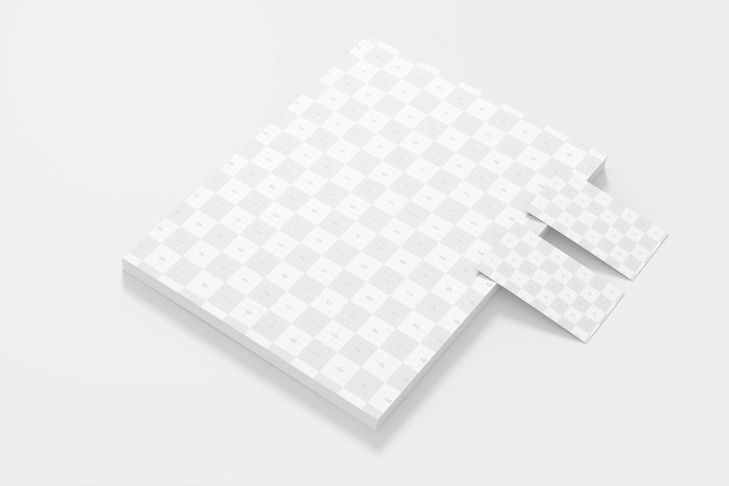 Letterhead with Business Card Mockup