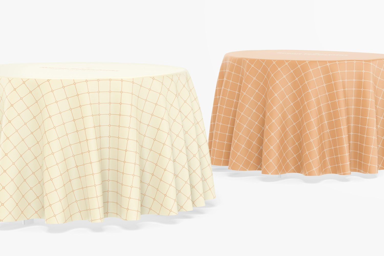 Round Tablecloths Mockup