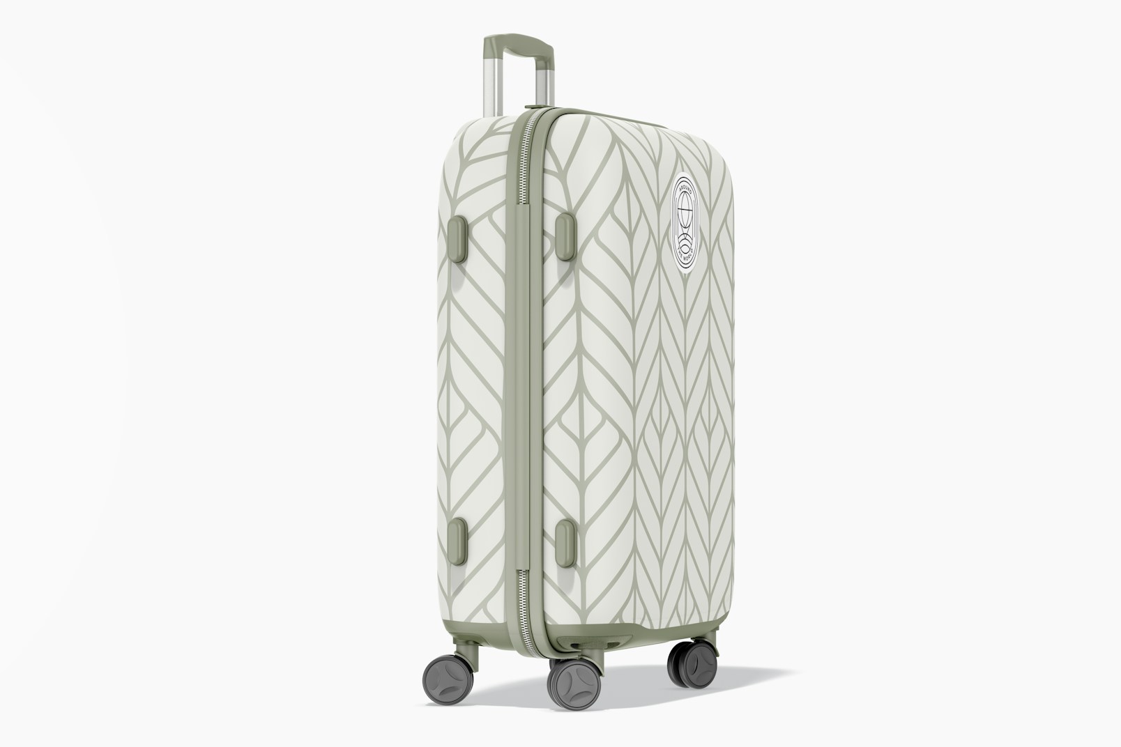 Large Suitcase Mockup, Right View