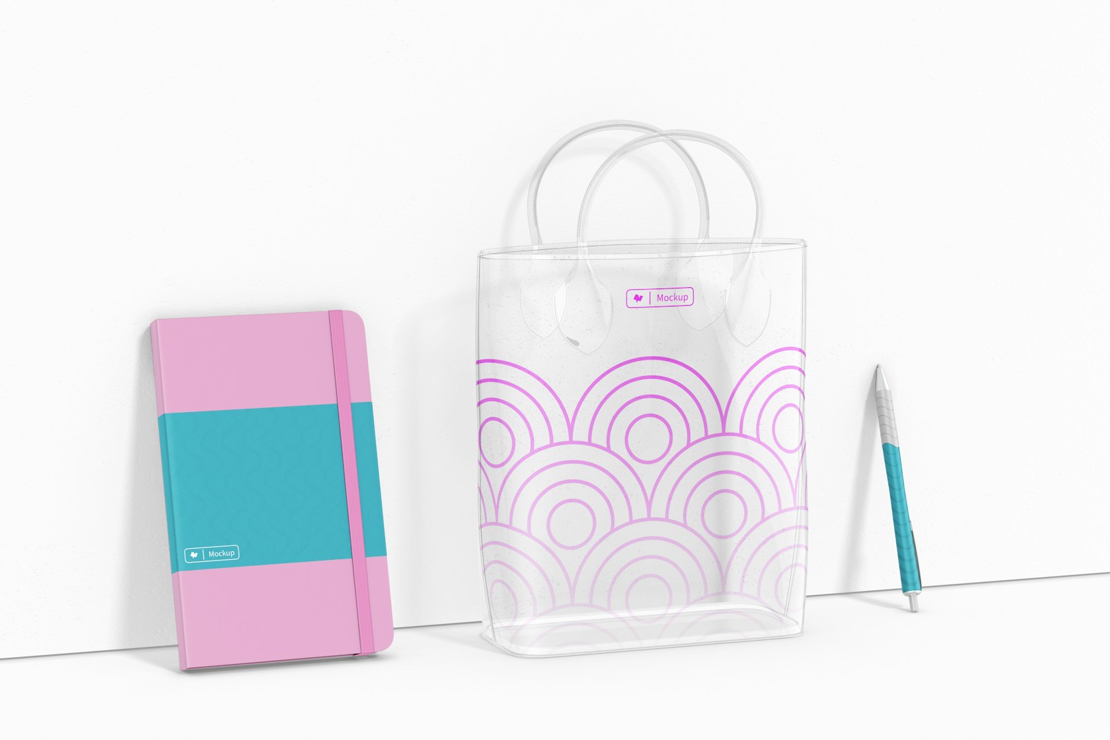 Clear Bag Mockup, Perspective