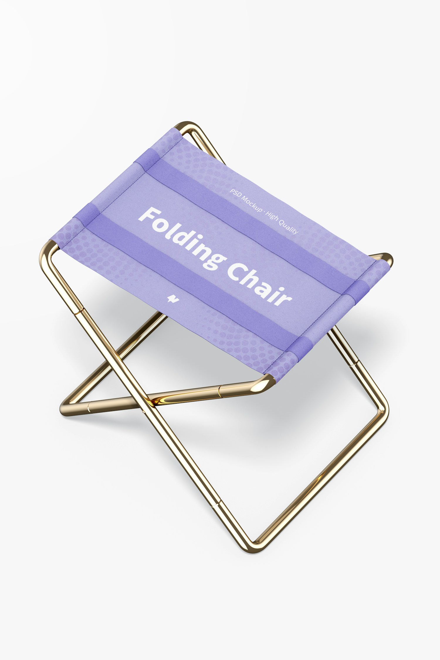 Folding Chairs Mockup, Perspective Folding Chairs Mockup, Perspective