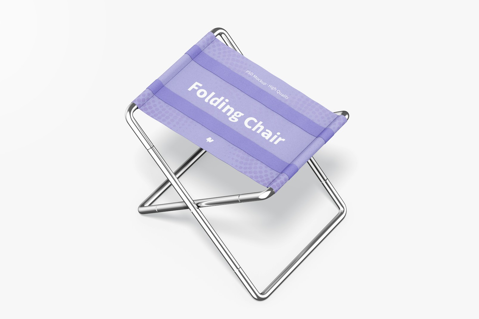 Folding Chairs Mockup, Perspective