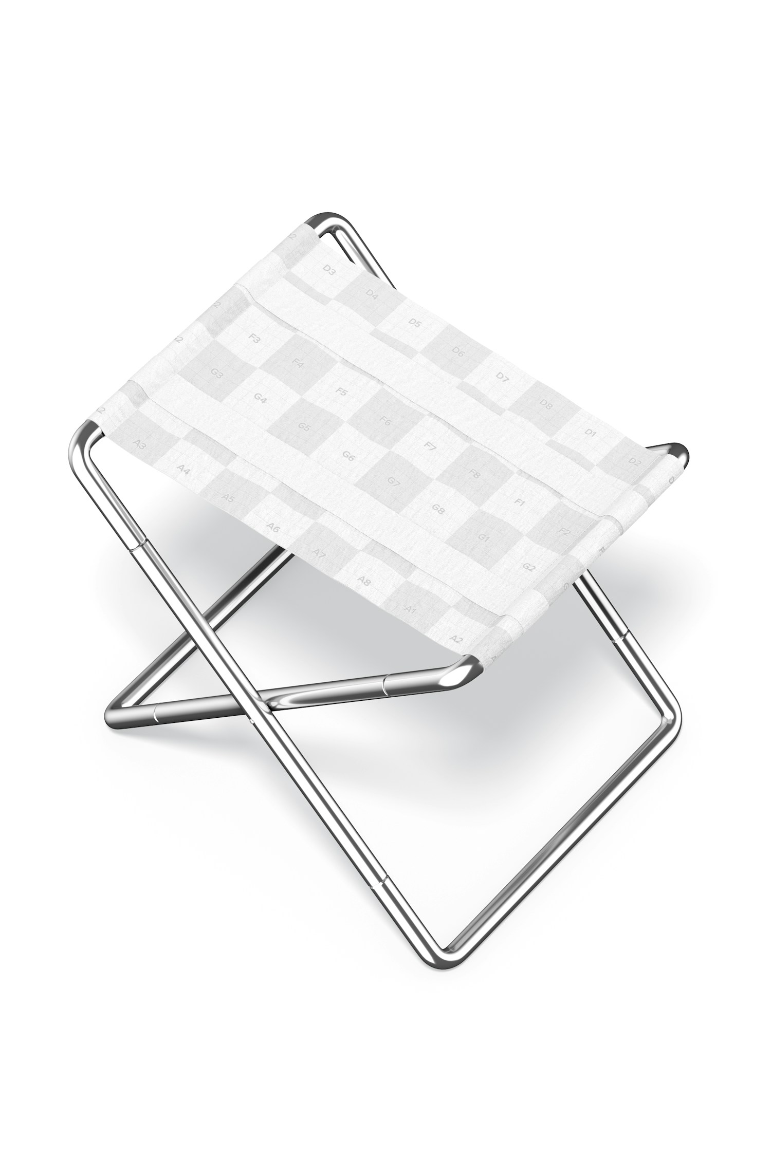Folding Chairs Mockup, Perspective Folding Chairs Mockup, Perspective