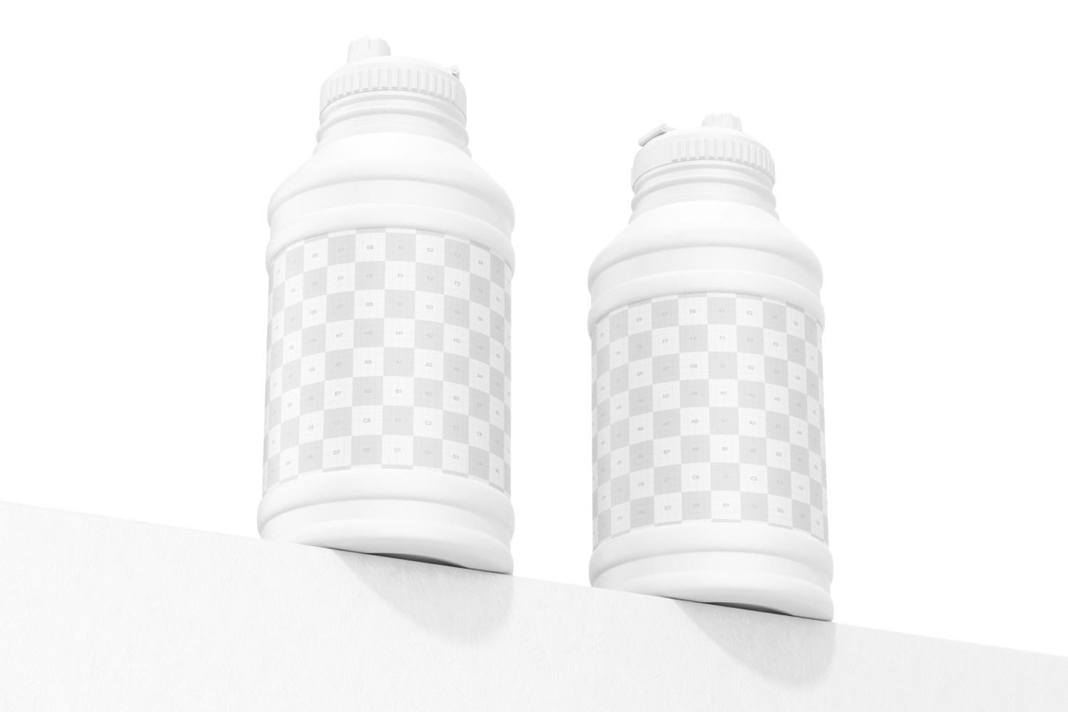 Plastic Water Bottles Mockup 02