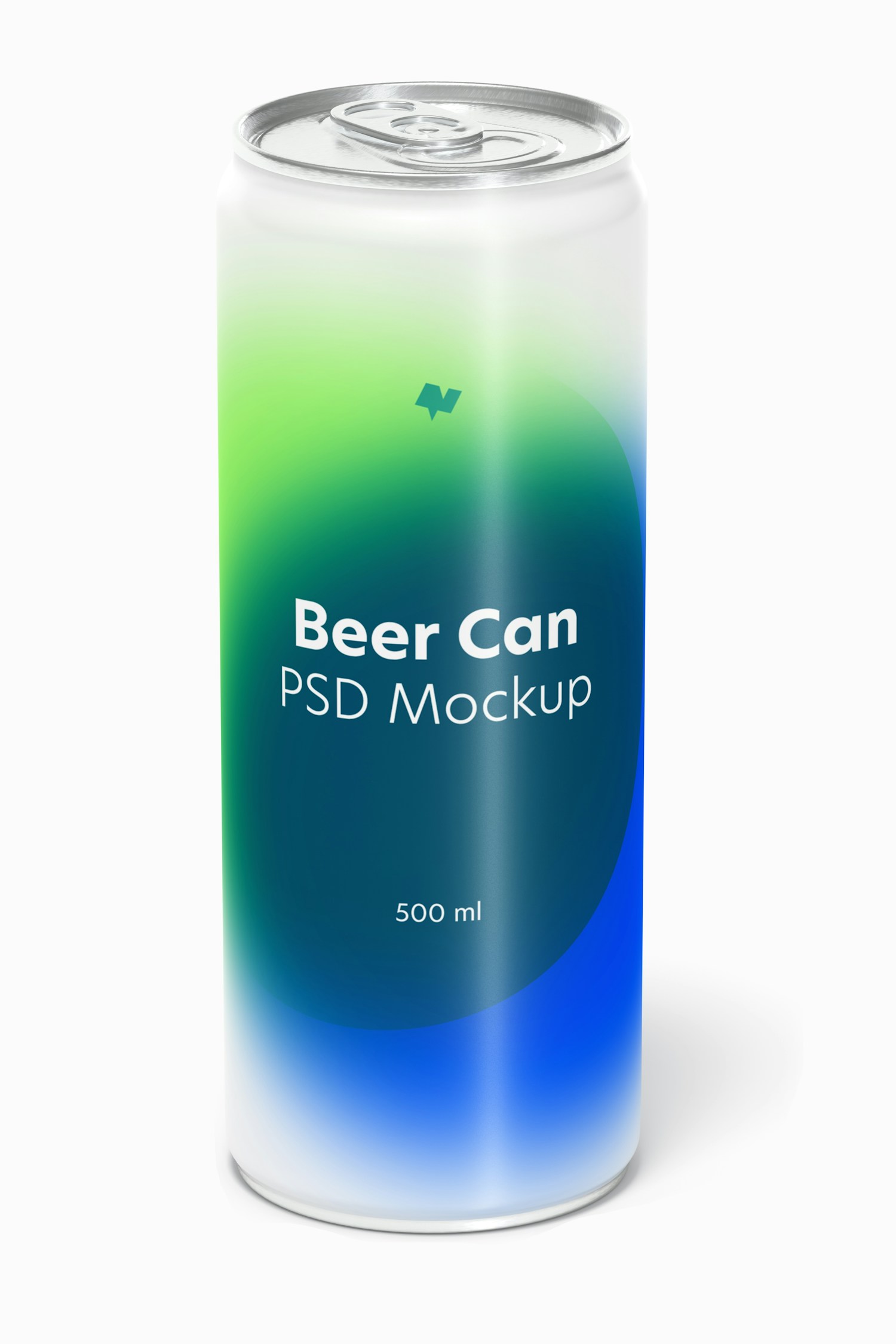 500ml Beer Can Mockup