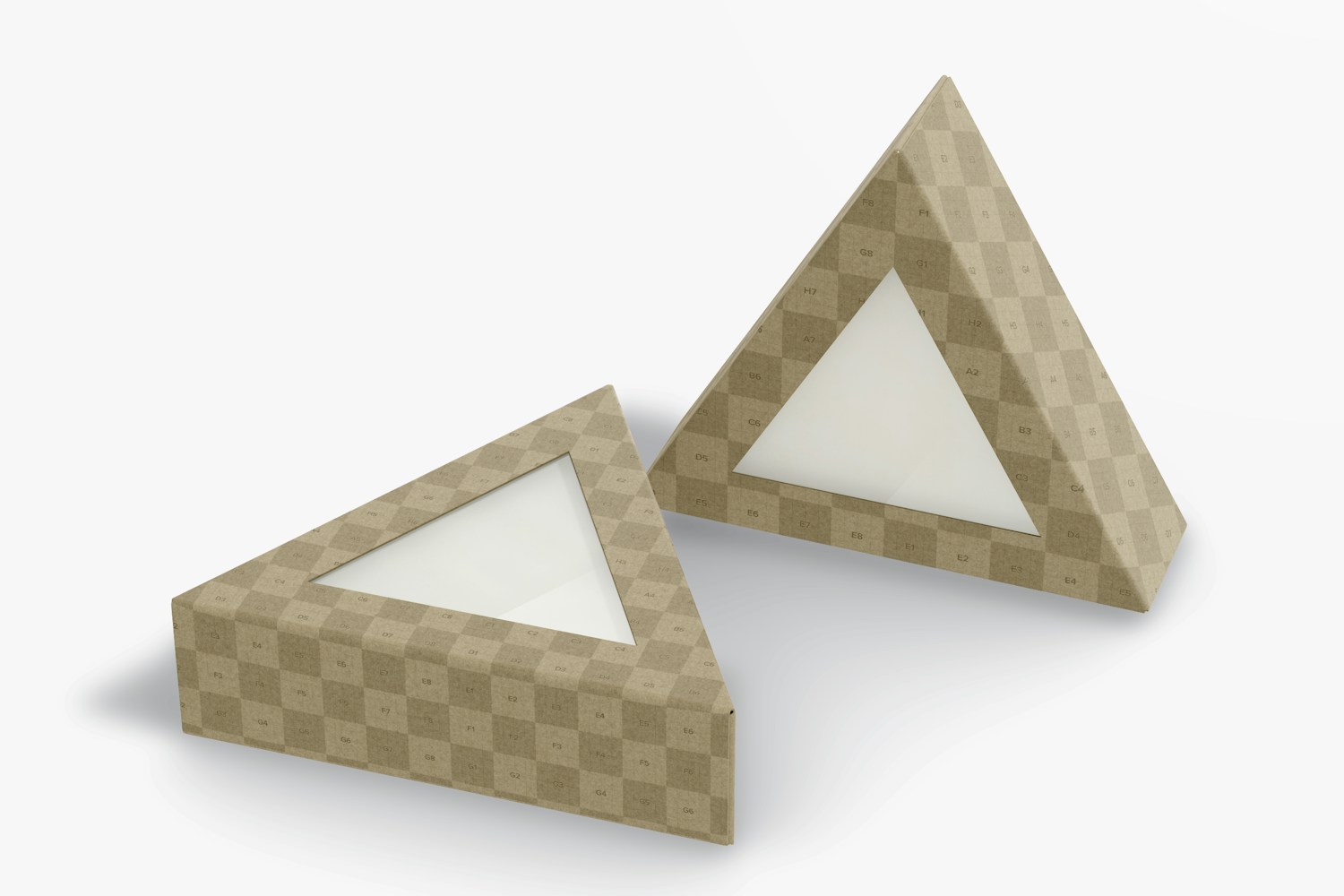 Triangle Soaps Mockup, Standing and Dropped
