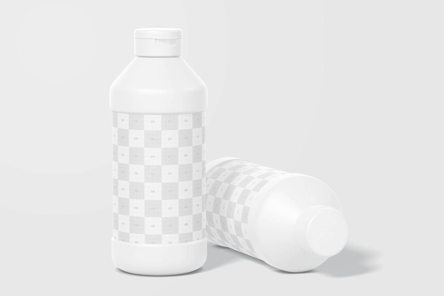 16 oz Tempera Paint Bottles Mockup 16 oz Tempera Paint Bottles Mockup