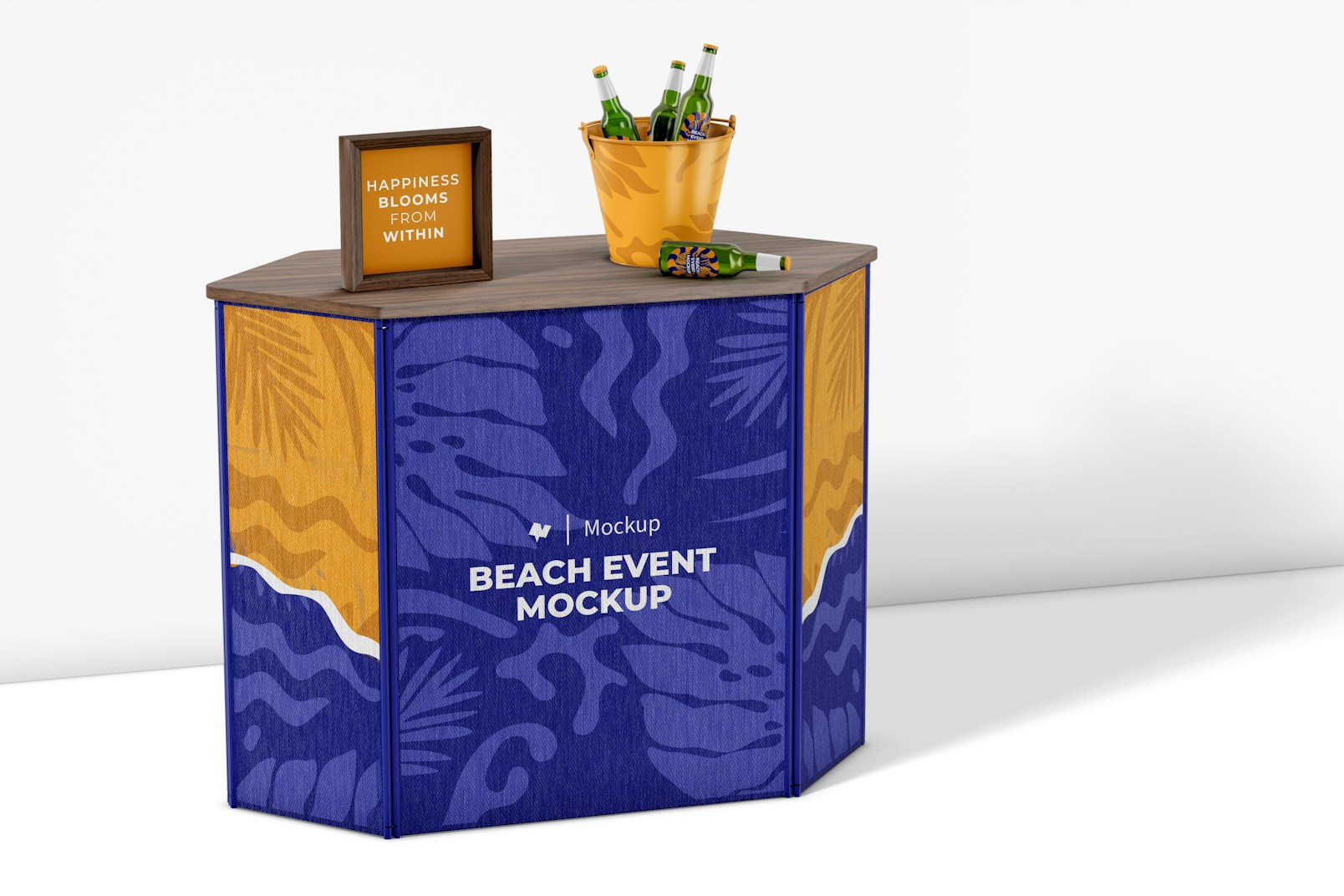 Beach Promotional Stand Mockup