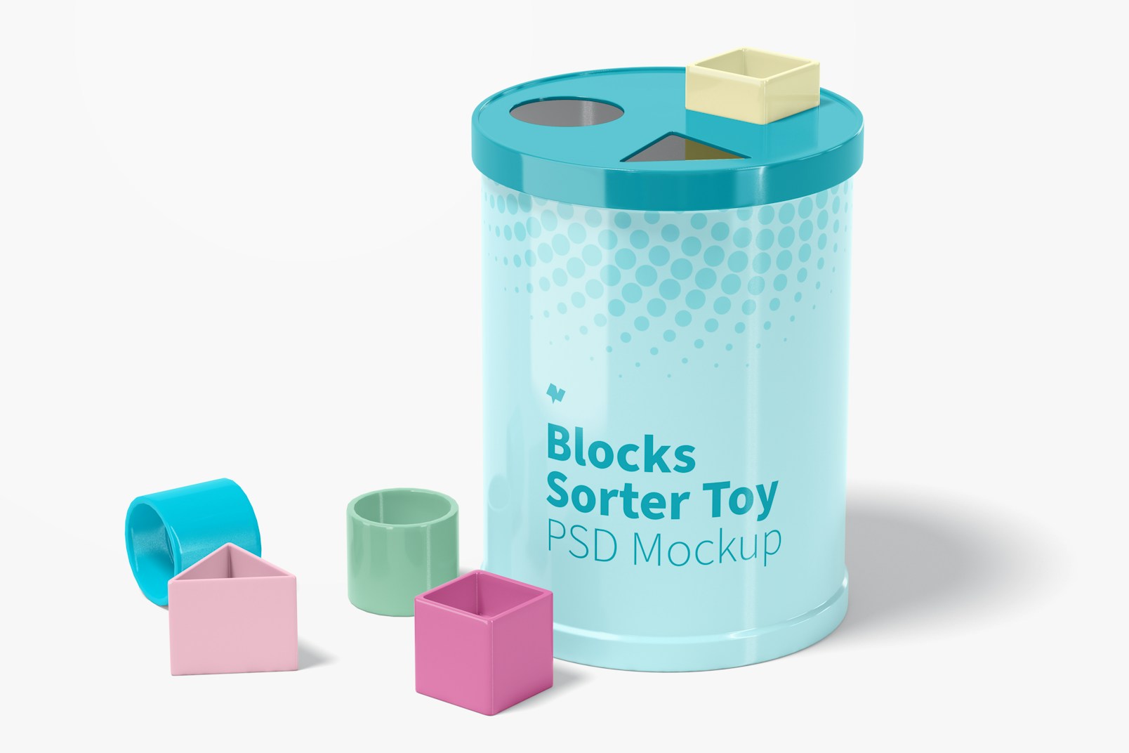 Blocks Sorter Toy Mockup