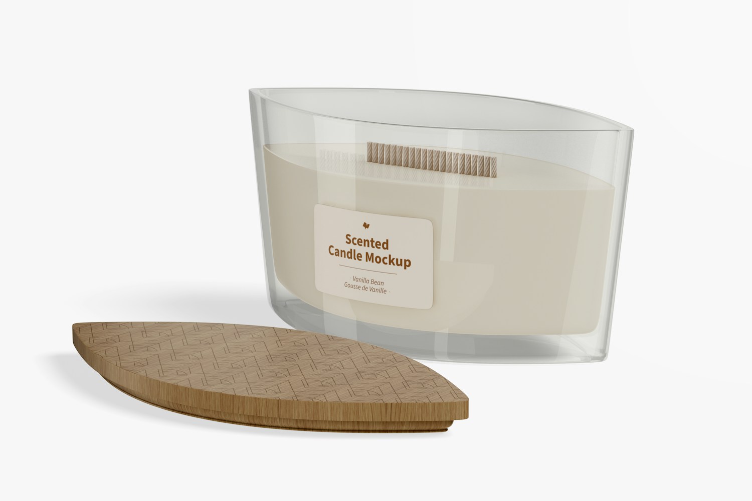 Scented Candle Mockup, Side View
