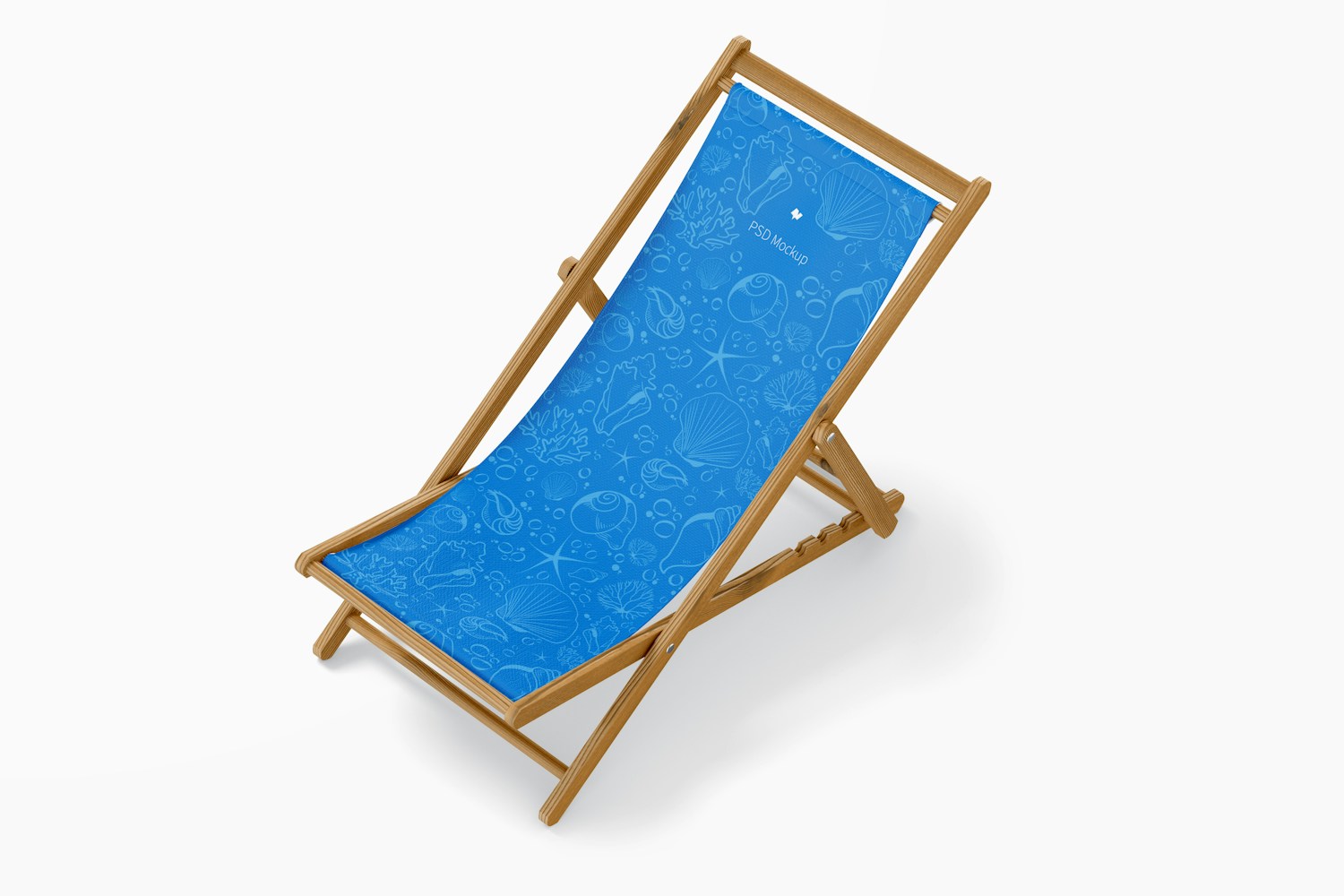 Beach Folding Chair Mockup, Top View