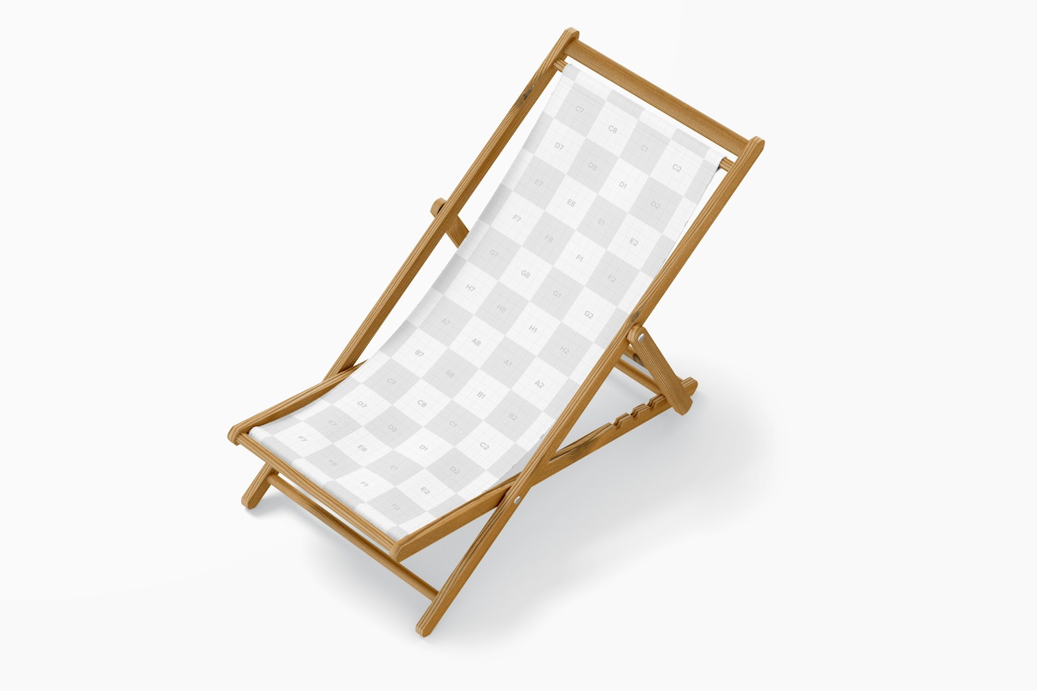 Beach Folding Chair Mockup, Top View Beach Folding Chair Mockup, Top View