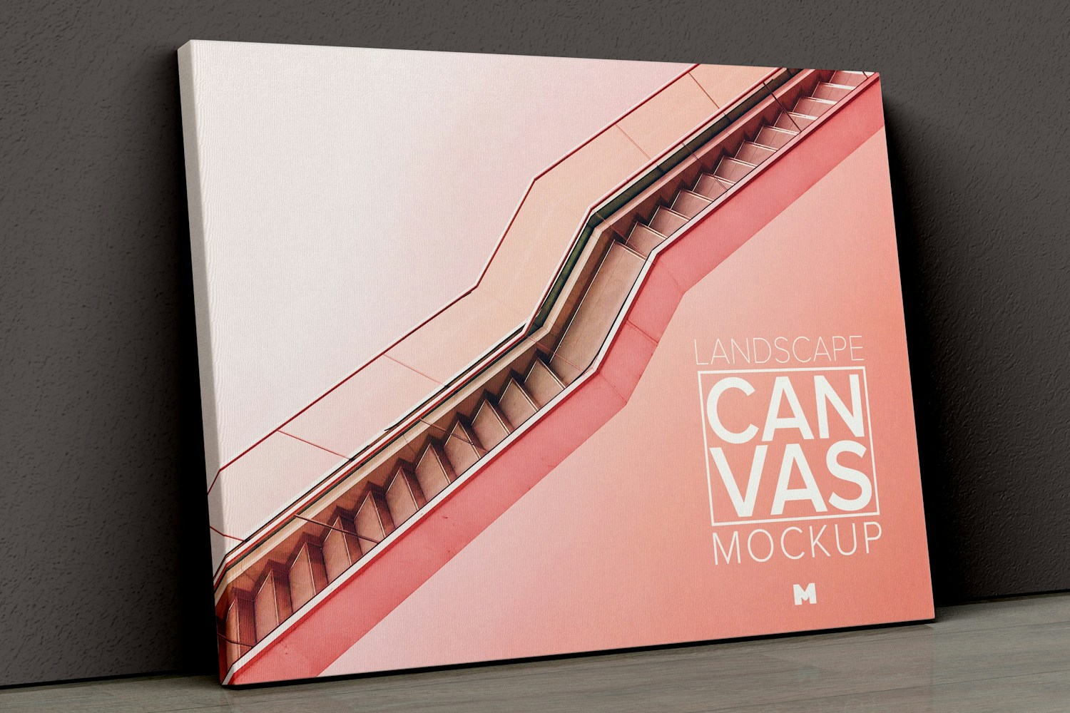Landscape Canvas Mockup Leaning on Wall