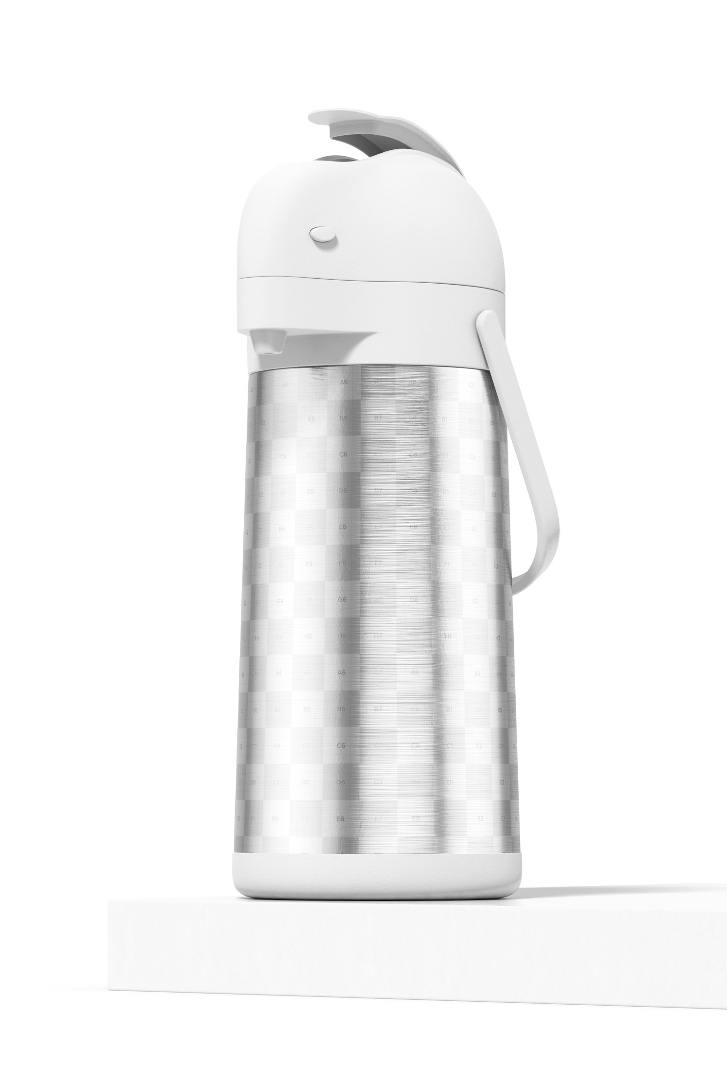 Thermal Coffee Dispenser Mockup, Front View