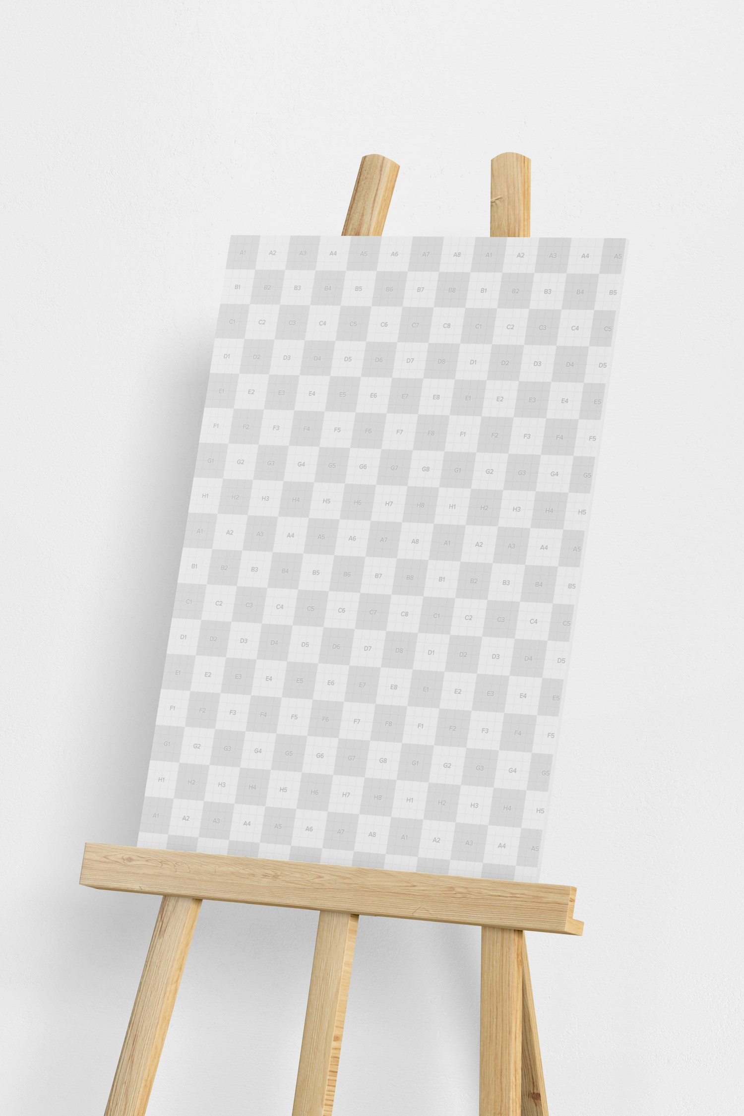 Poster Easel Stand Mockup, Close Up