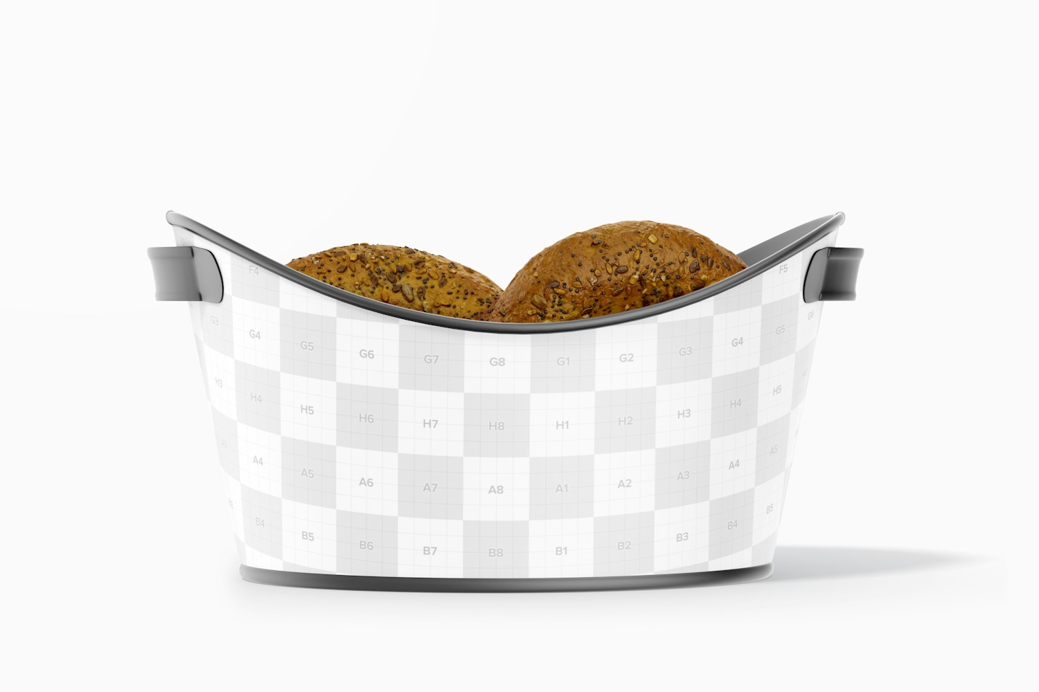 Bread Storage Box Mockup, Front View Bread Storage Box Mockup, Front View